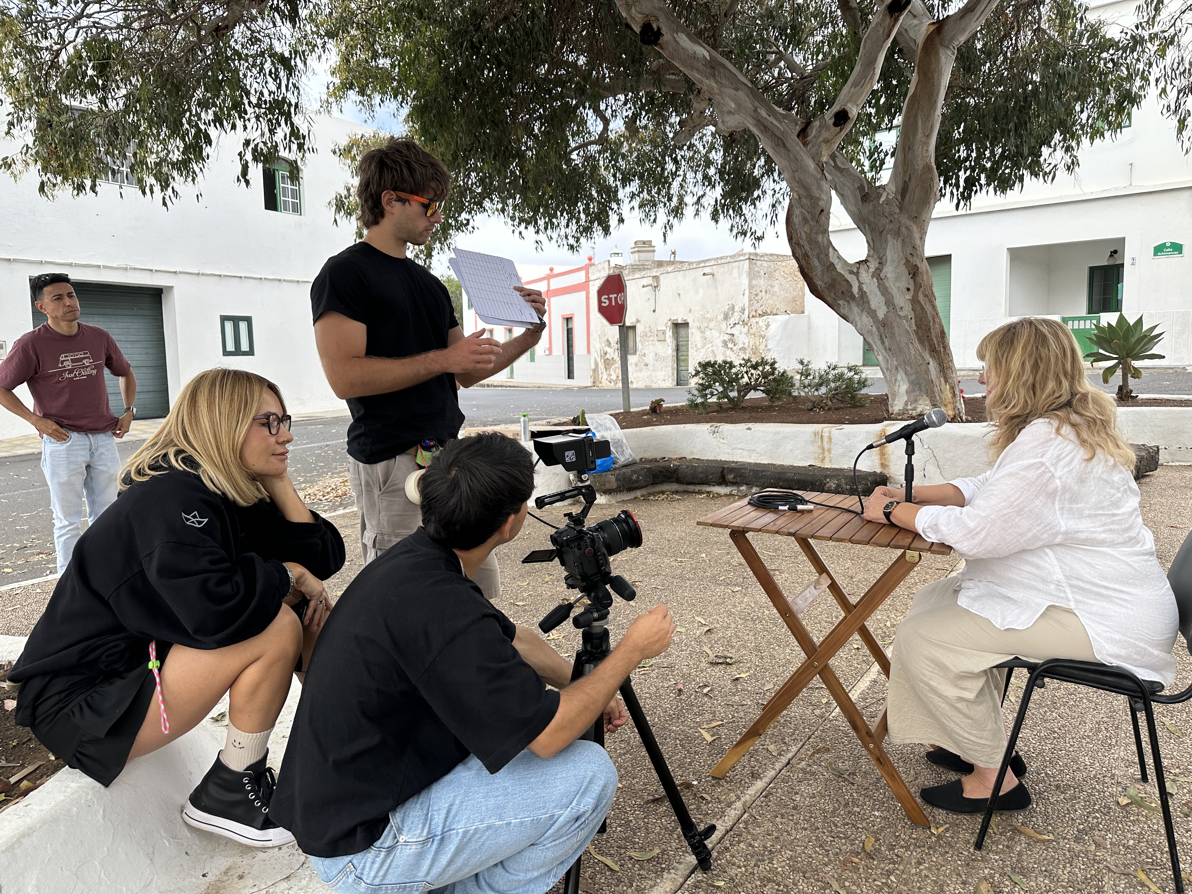 Rodaje de entrevista