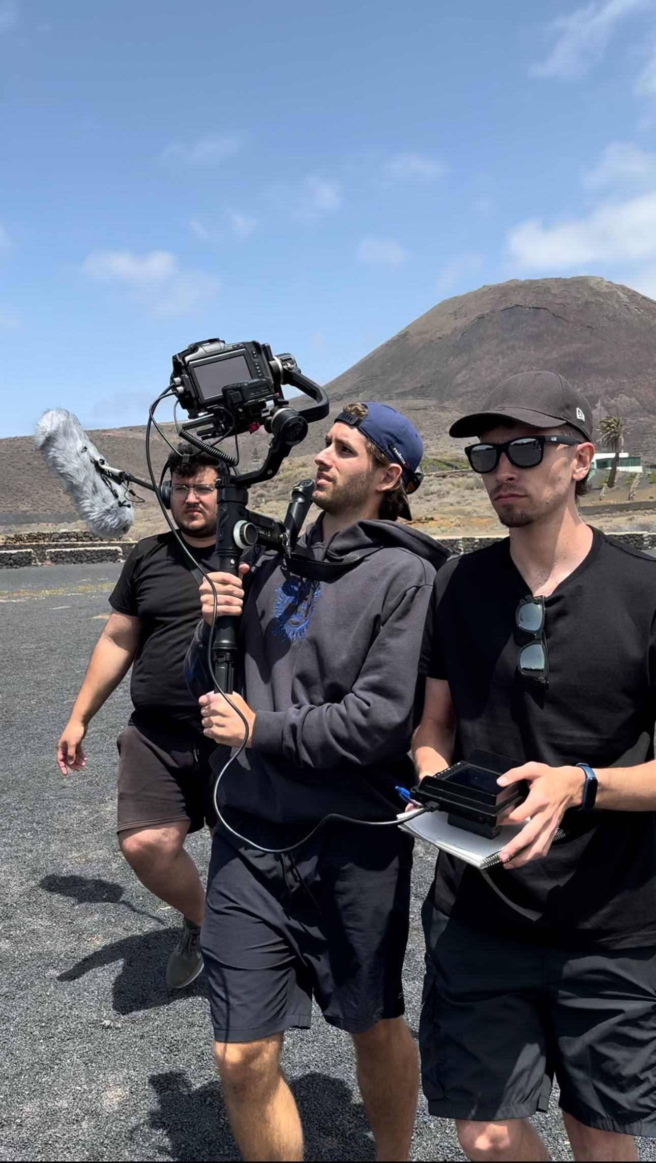 Gimbal en paisaje volcánico