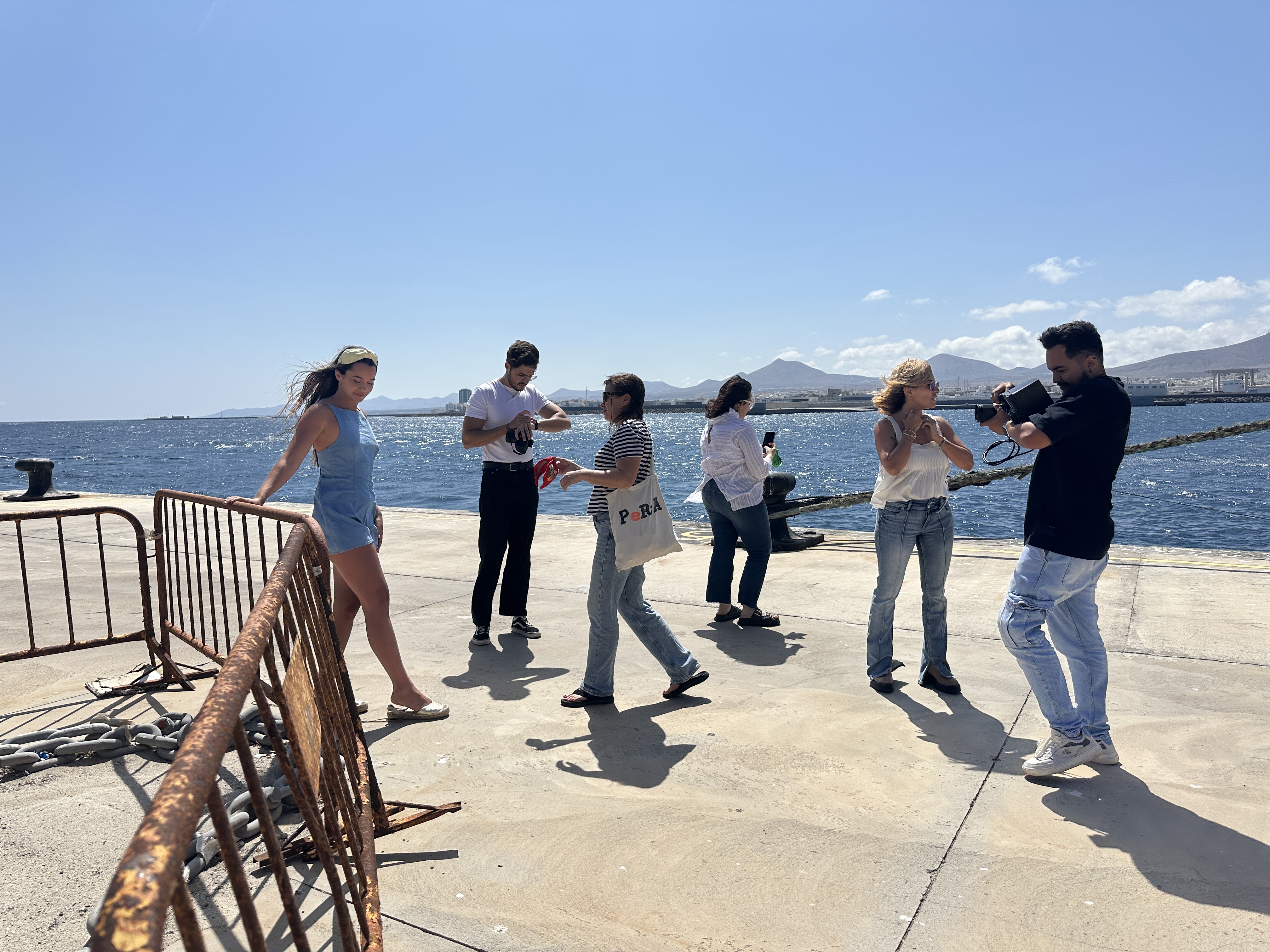 Equipo en el puerto